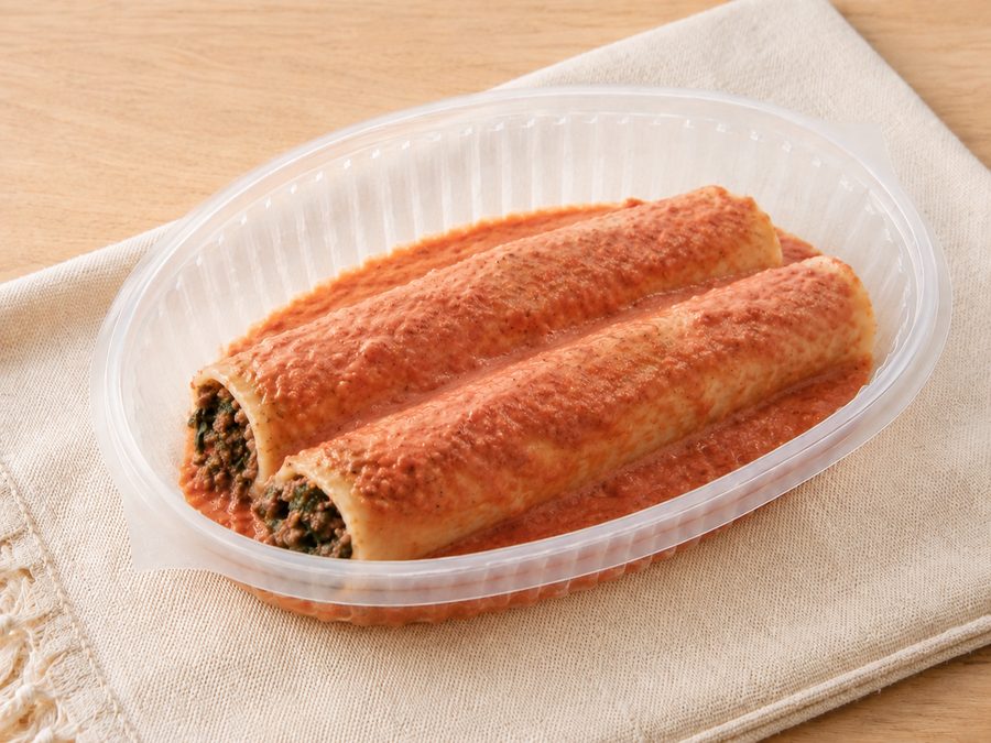 Canelones de verdura y carne